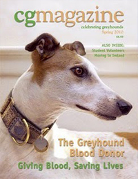 Cover of Celebrating Greyhounds Magazine